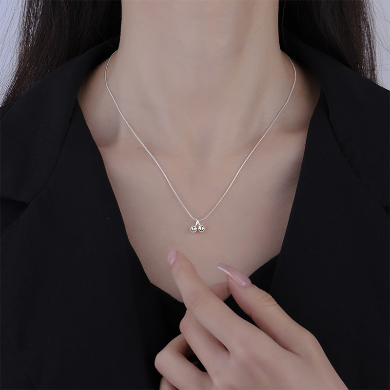 Collana ciliegia in argento