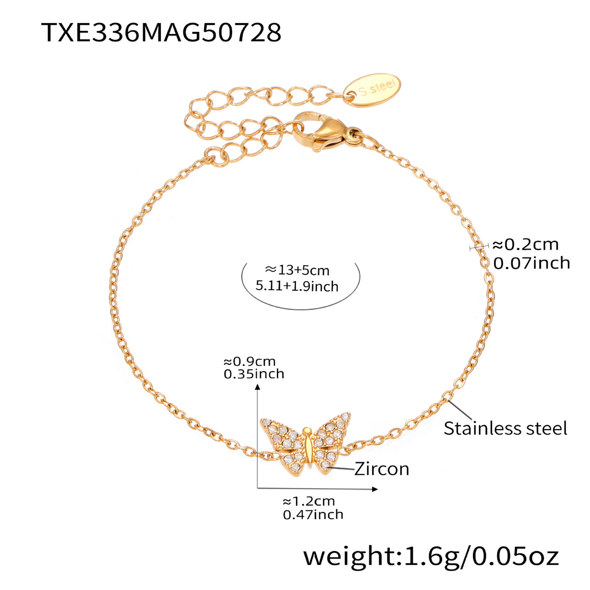 Collana e Bracciale Farfalla