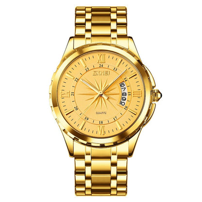 Orologio da uomo acciaio impermeabile calendario