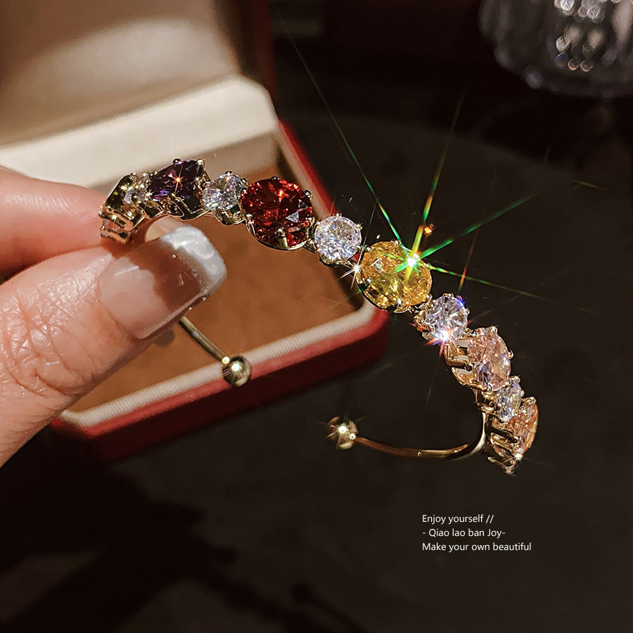 Bracciale Doppio Fiore Zircone