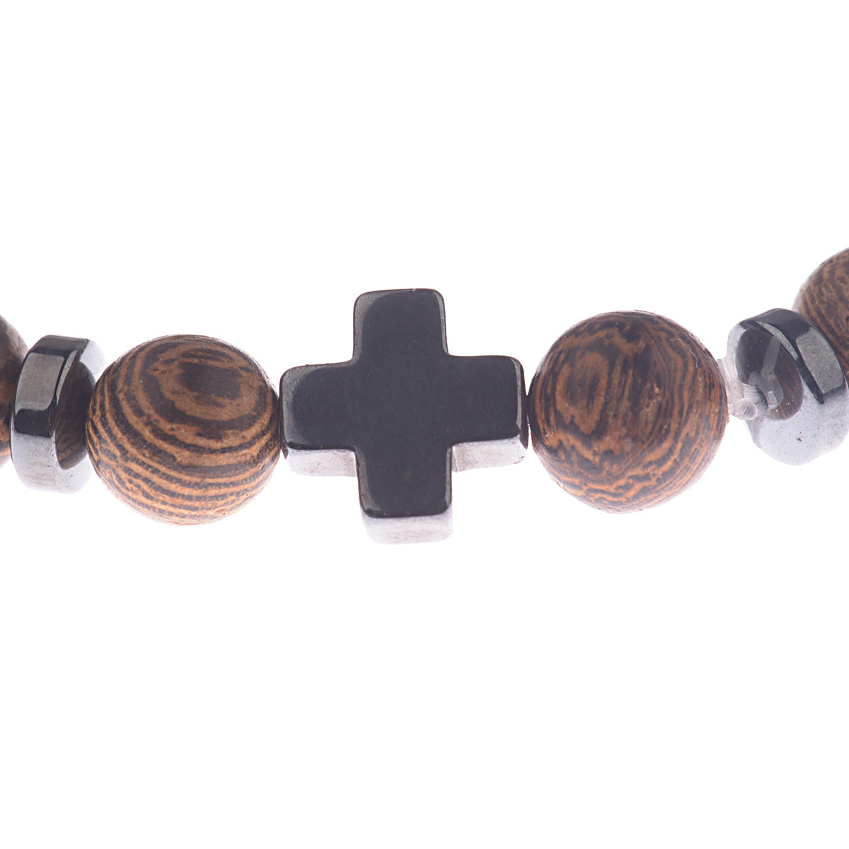 Bracciale croce e legno