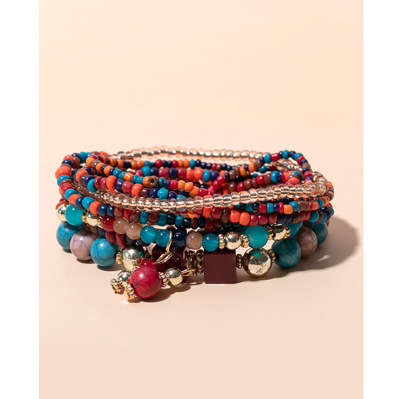 Bracciali boho con perline