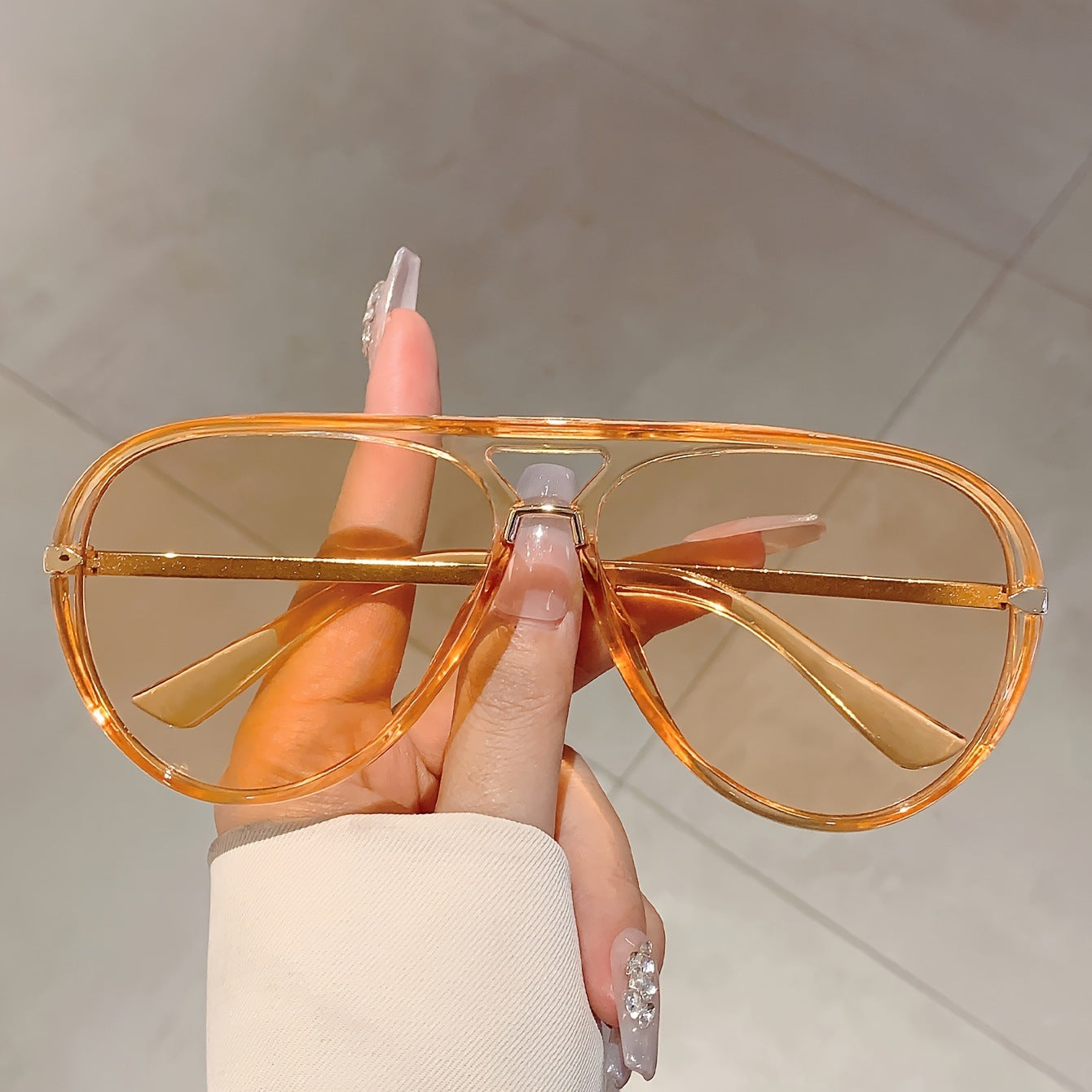 Occhiali donna montatura semi-metallo