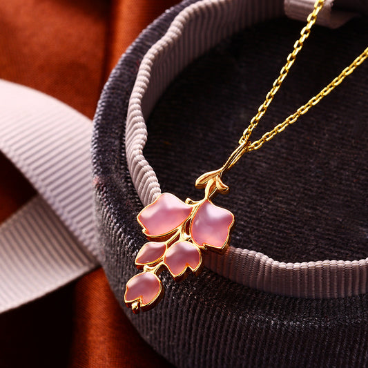 Collana cuore petali