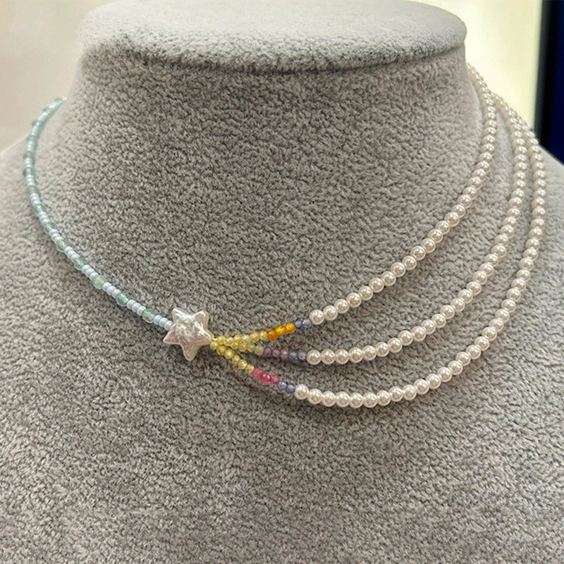 Collana barocca perle doppie