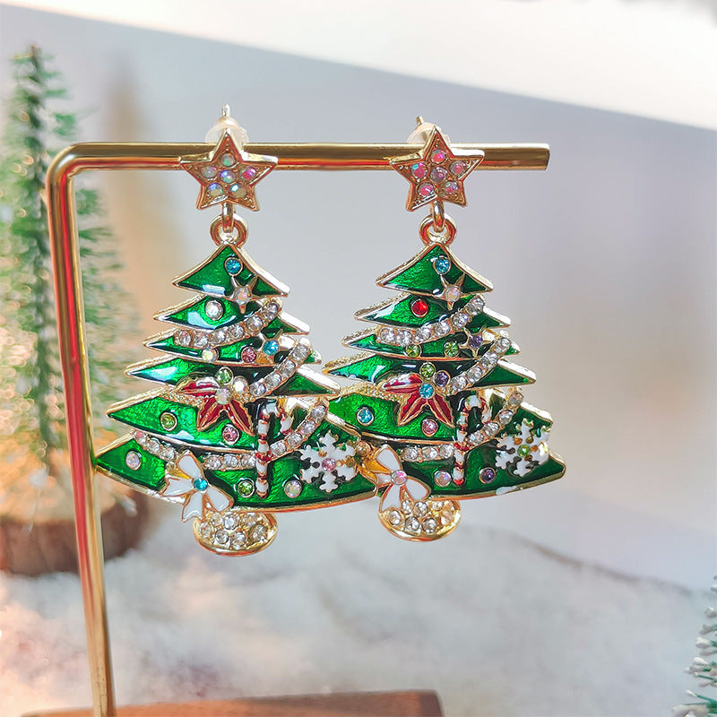 Spilla albero Natale zirconi