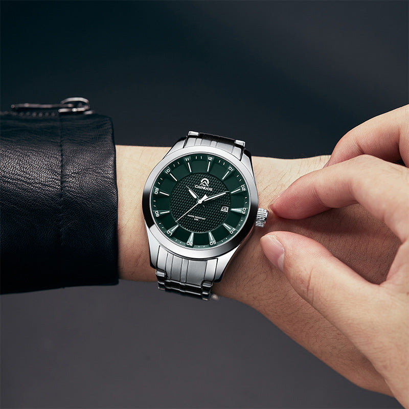 Orologio da uomo impermeabile con calendario al quarzo