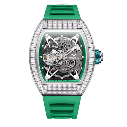 Orologio scheletrato silicone
