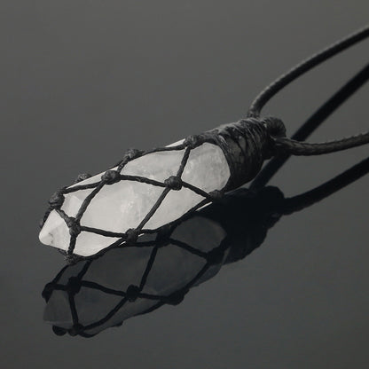 Collana pietre naturali intrecciata