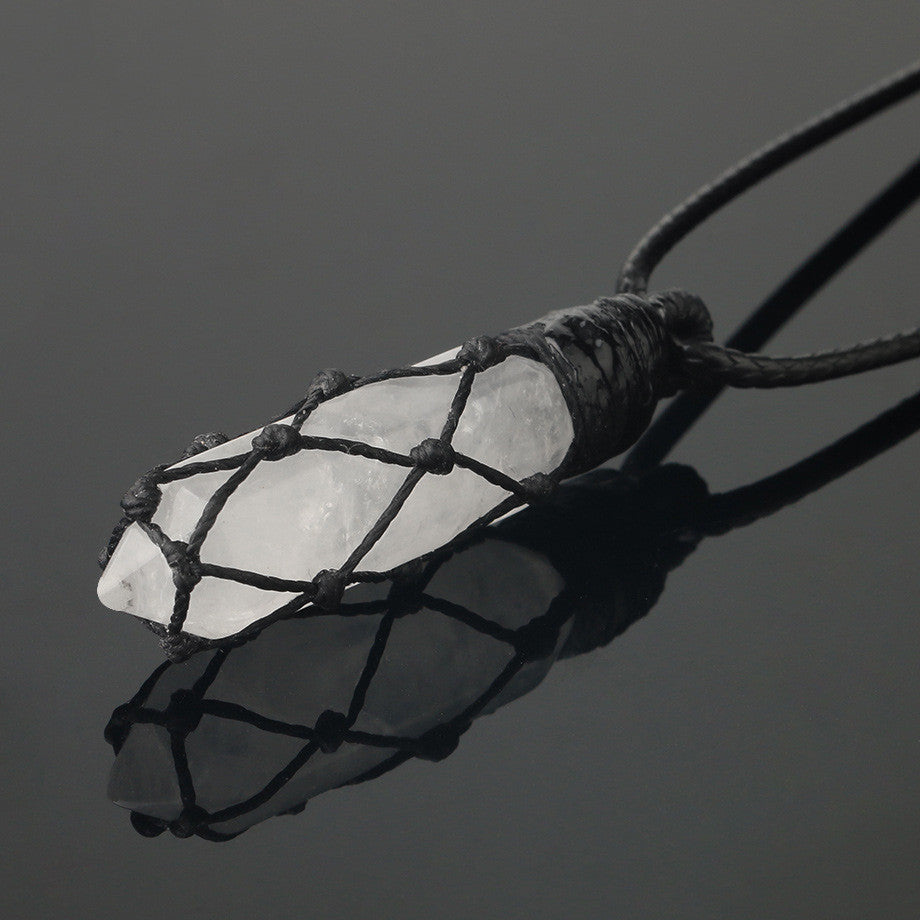 Collana pietre naturali intrecciata