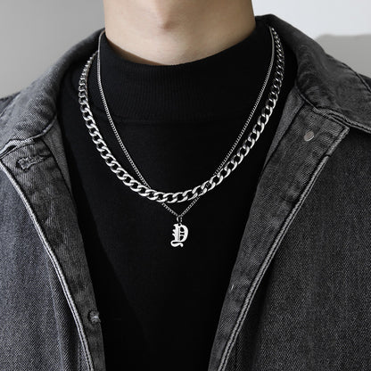 Collana Lettera Titanio