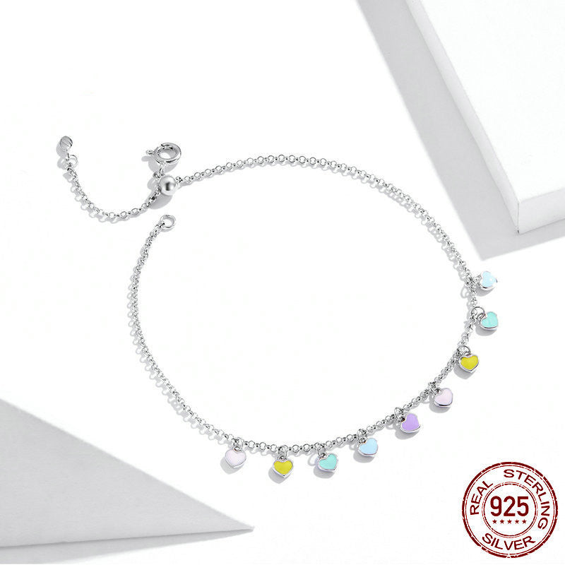 Cavigliera Cuore Arcobaleno