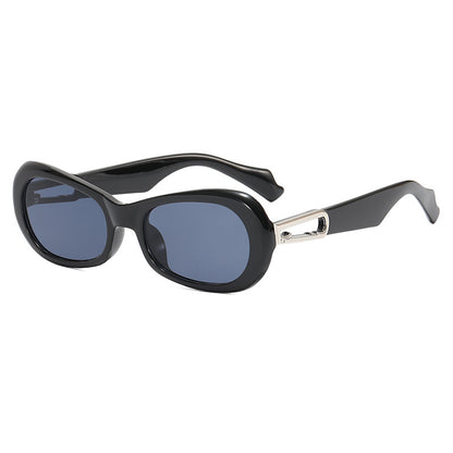 Occhiali da sole ovali retro unisex