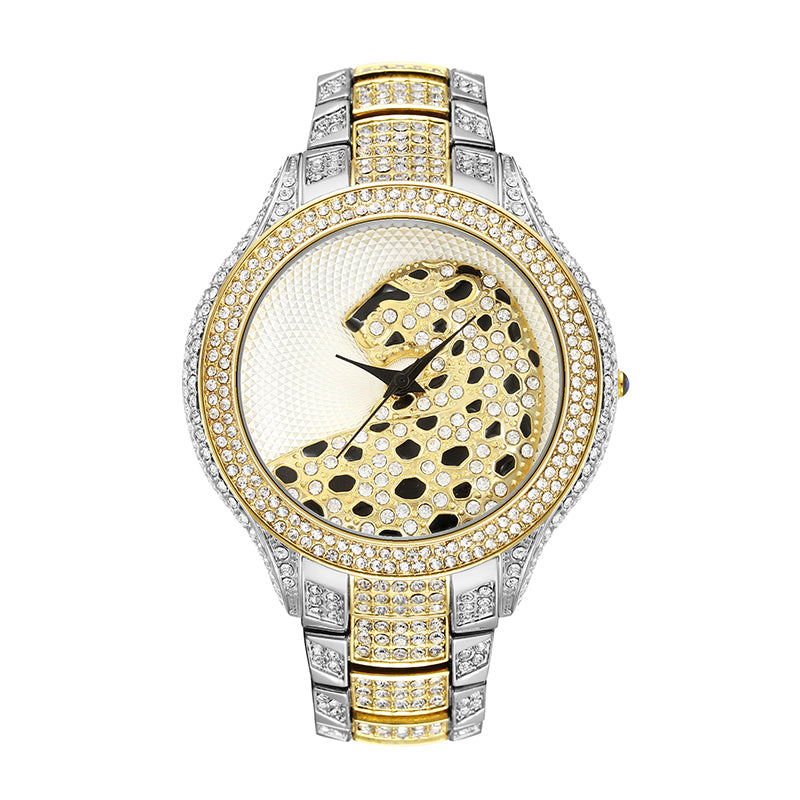 Orologio donna leopardato diamanti
