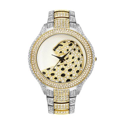 Orologio donna leopardato diamanti