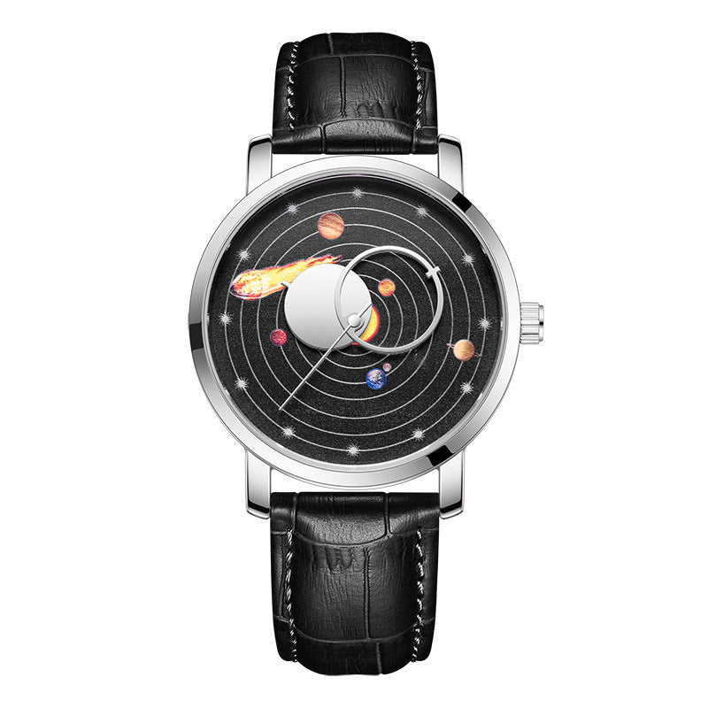 Orologio con cinturino pelle impermeabile
