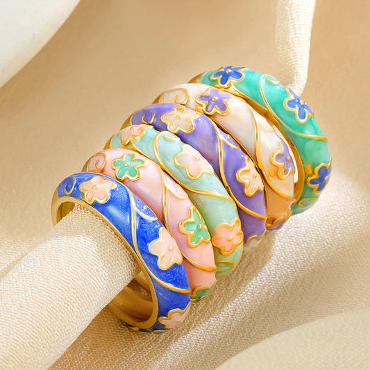 Anello floreale vintage