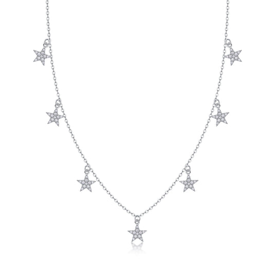 Collana con ciondolo moissanite