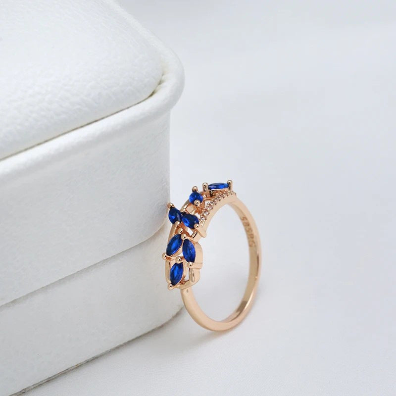Anello zircone a bocciolo