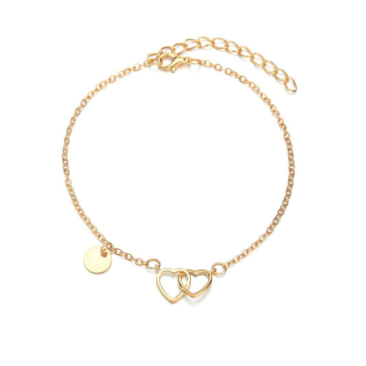 Cavigliera charm a cuore