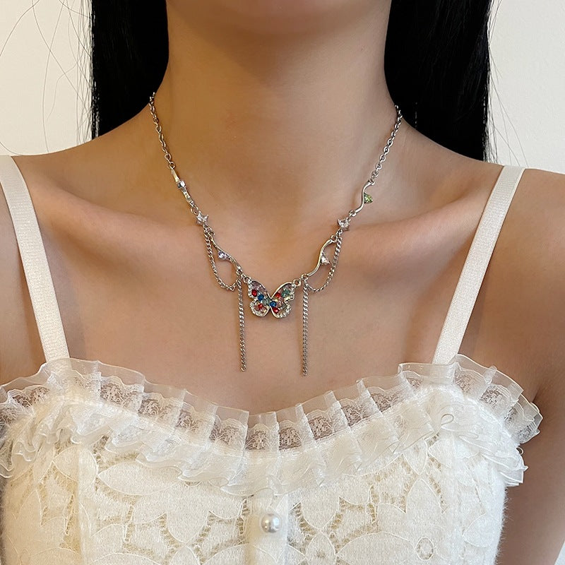 Collana Farfalla Cristalli