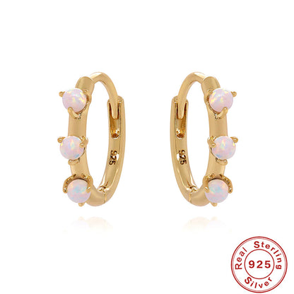 Orecchini opale in argento sterling