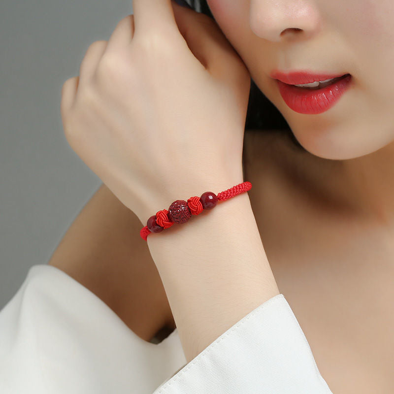Bracciale cinabro zodiaco