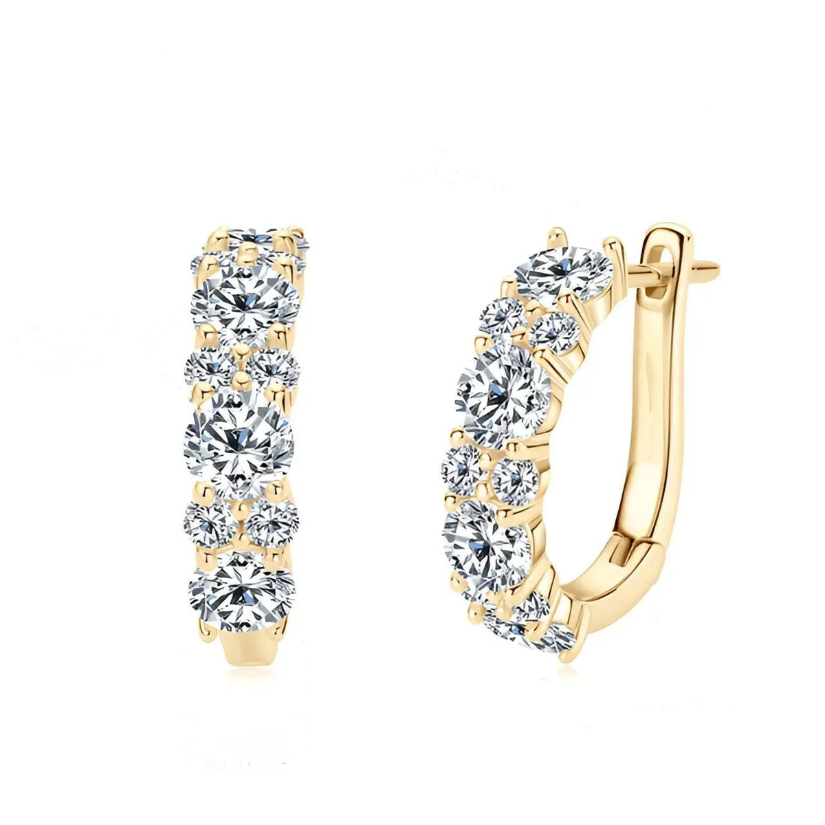 Orecchini zircone taglio europeo