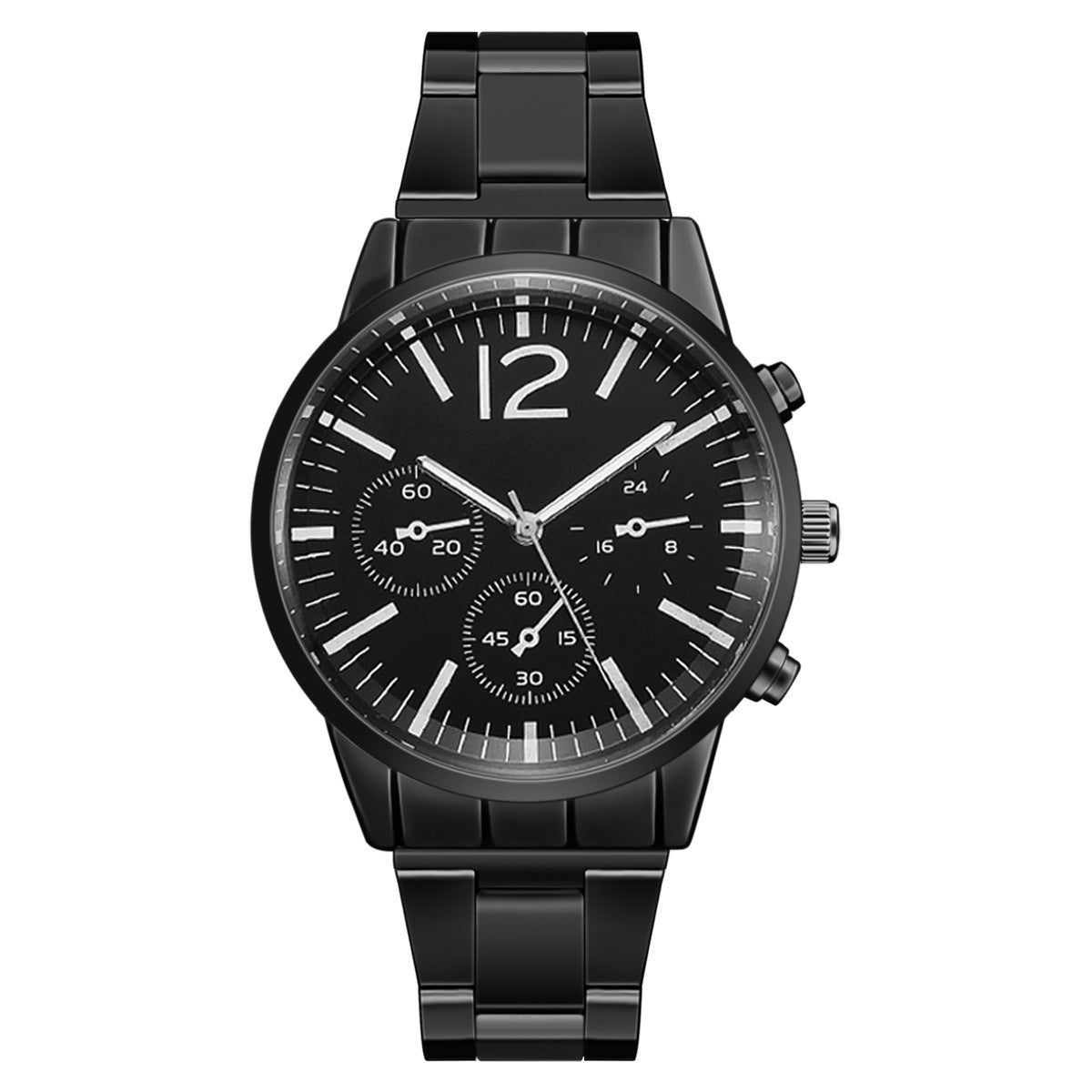 Orologio da uomo quadrante grande acciaio