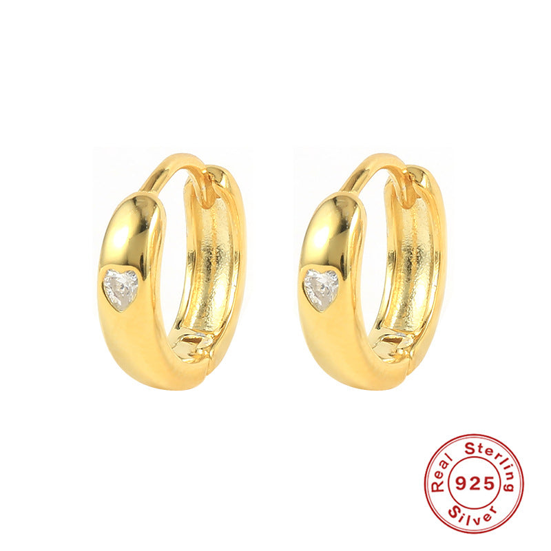 Orecchini a cuore in argento 925