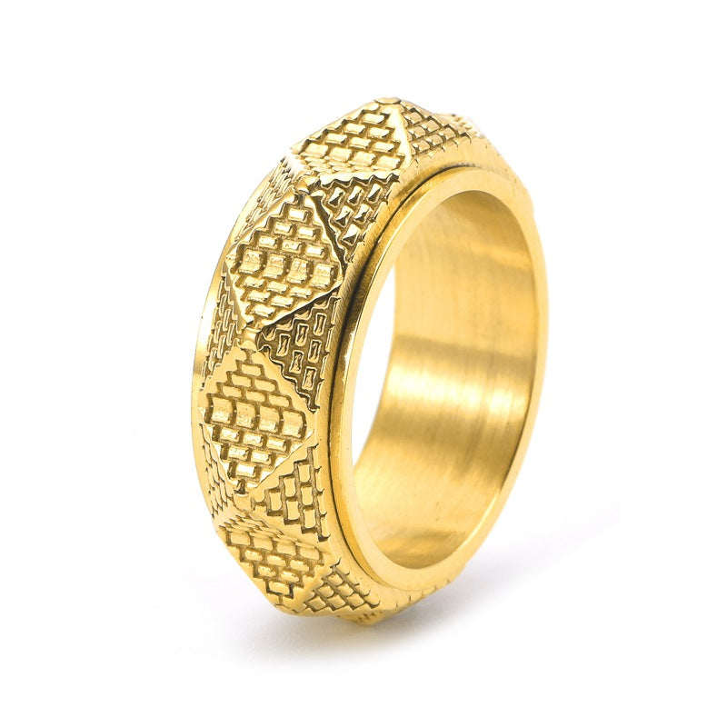 Anello uomo con piramide
