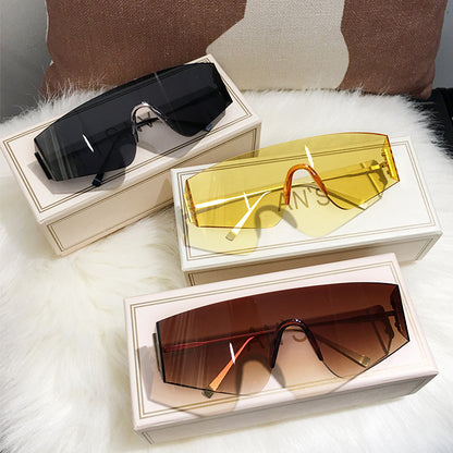 Occhiali aviator gialli anti-vento