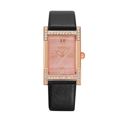Orologio da donna quadrato retrò stile britannico