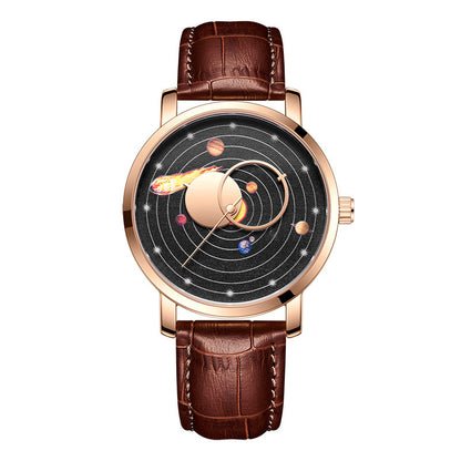 Orologio con cinturino pelle impermeabile