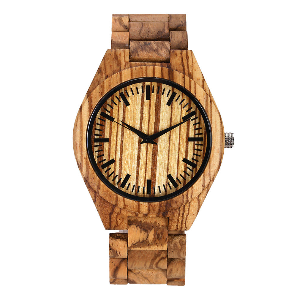 Orologio legno quadrante grande