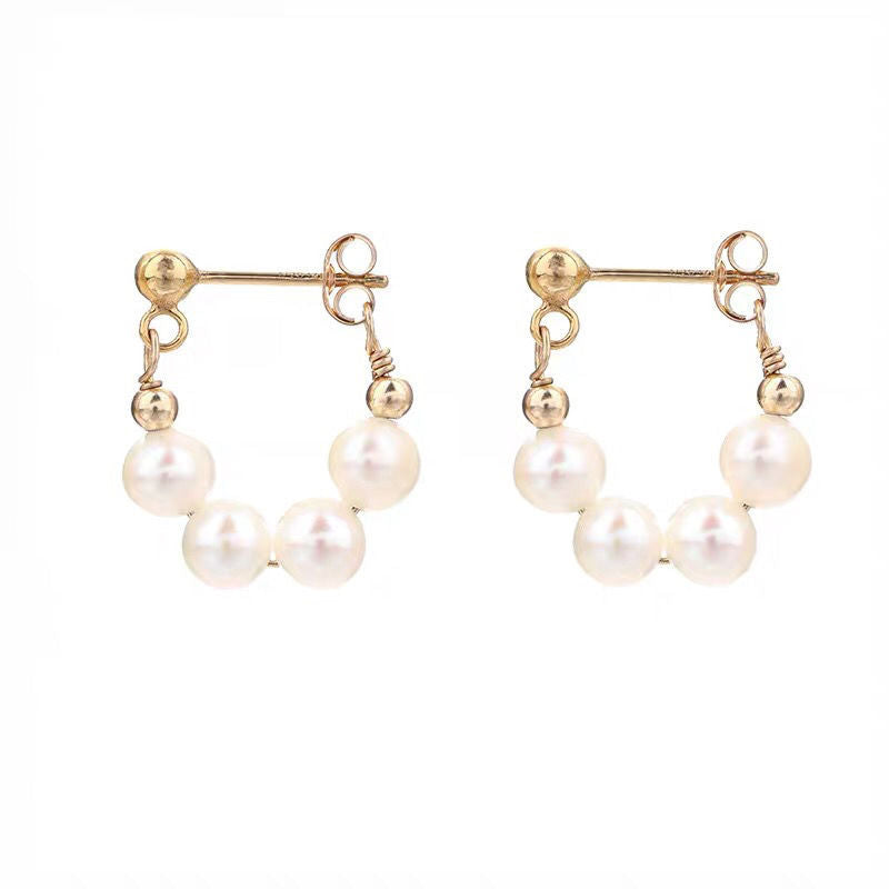 Orecchini clip con perle