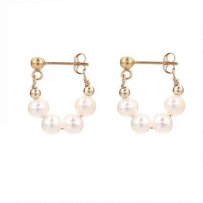 Orecchini clip con perle