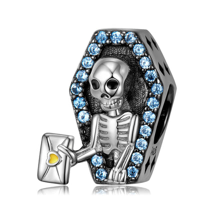 Collana teschio argento 925