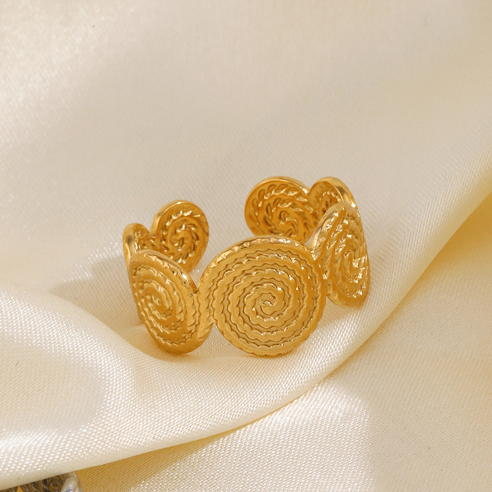 Anello regolabile a spirale
