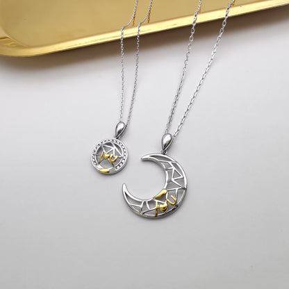 Collana coppia sole luna