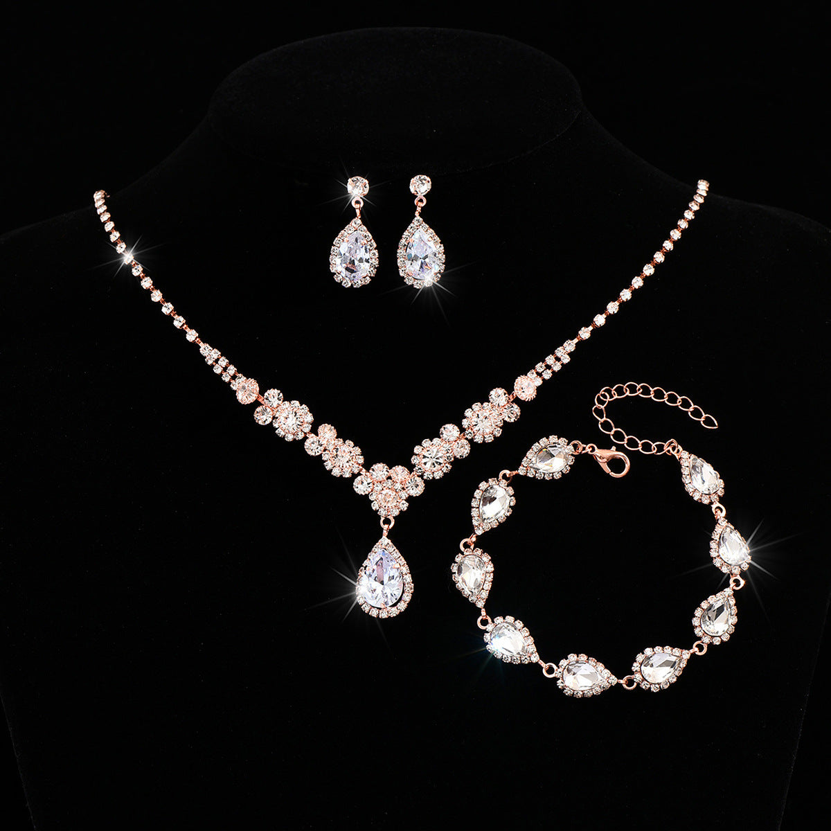 Set 3 Pezzi Oro Rosa