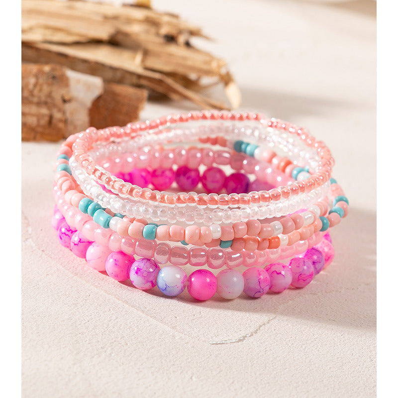 Bracciali boho con perline