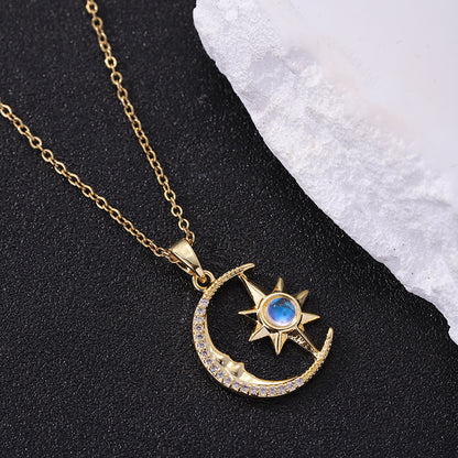 Collana stella luna ornamento
