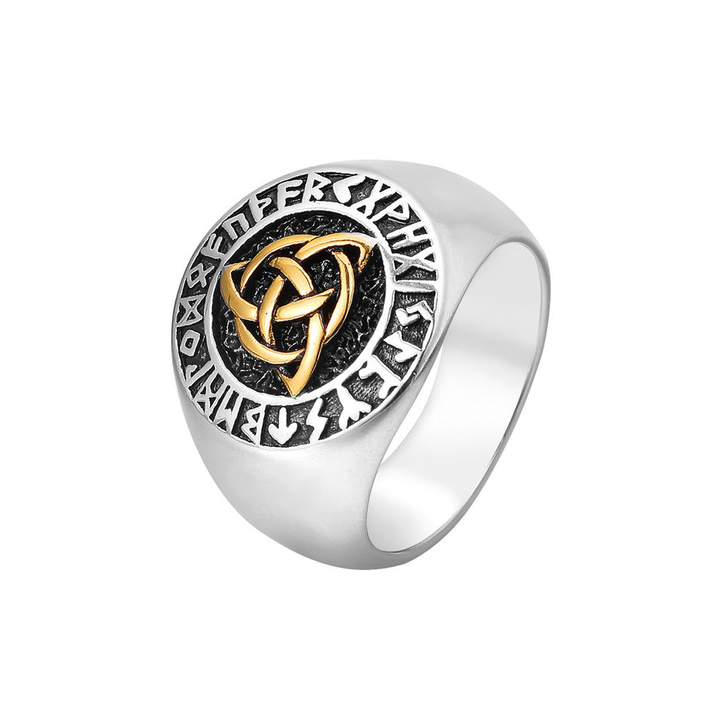 Anello vichingo titanio da uomo