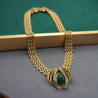 Collana agata rossa e verde