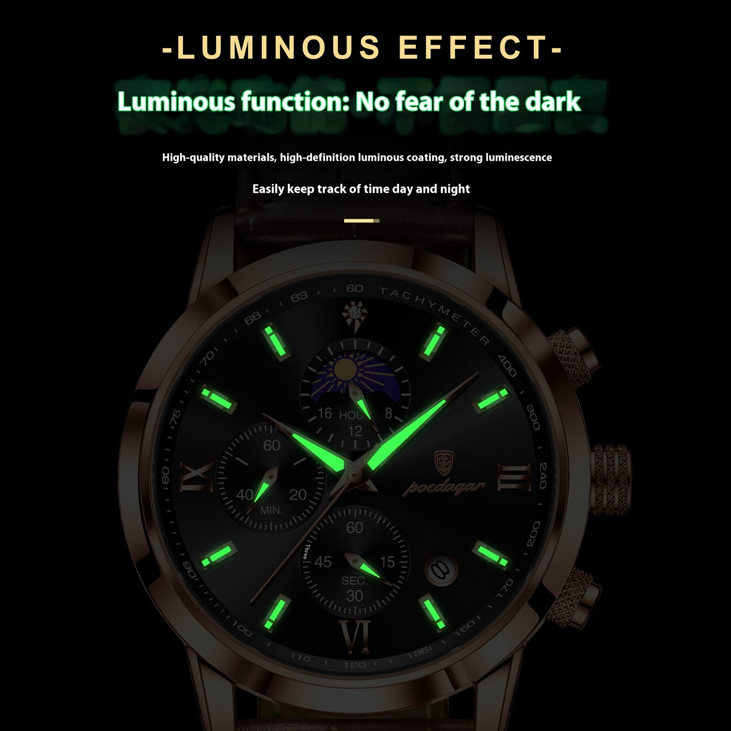 Orologio sportivo con fase lunare
