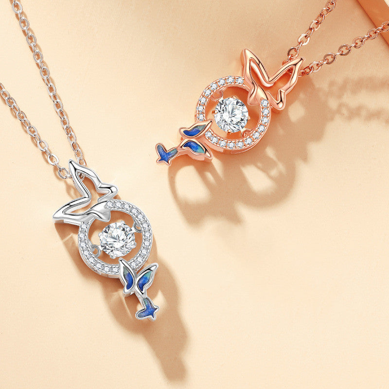 Collana farfalla argento effetto farfalla