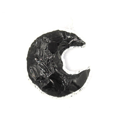 Pendente stella e luna sfaccettato