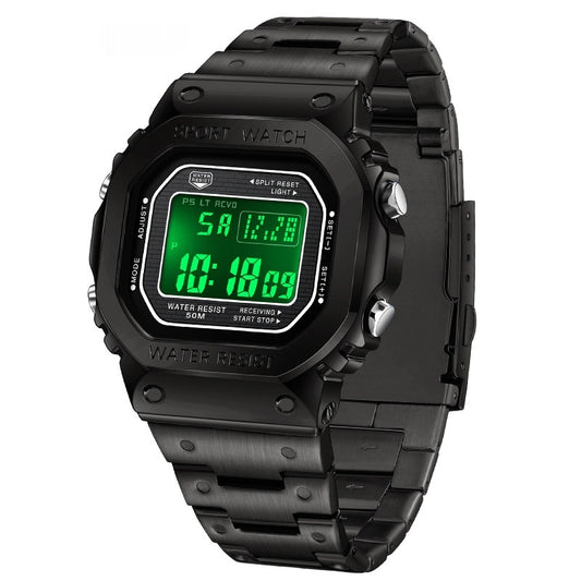 Orologio sportivo quadrato multifunzione