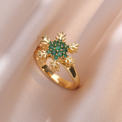 Anello cuore fiore zirconi